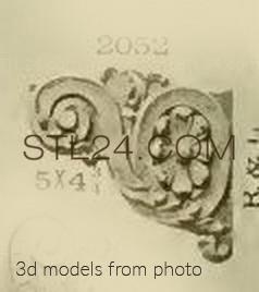 Кронштейны (CORBEL_1042 -  | 3D model 3DSMAX / OBJ / STL) 3D модель для ЧПУ станка